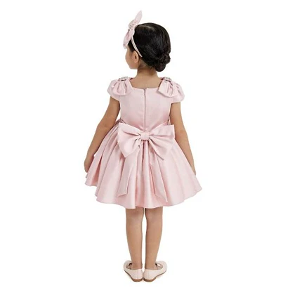 پیراهن مجلسی دخترانه طرح لوزی pamina