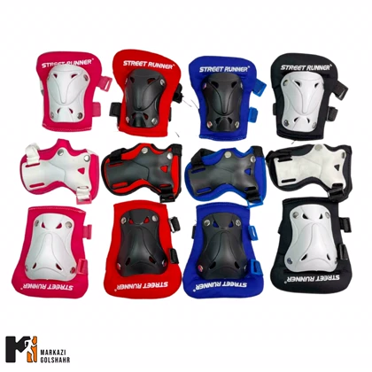ست ایمنی اسکیت زانو بند، آرنج بند و دستکش