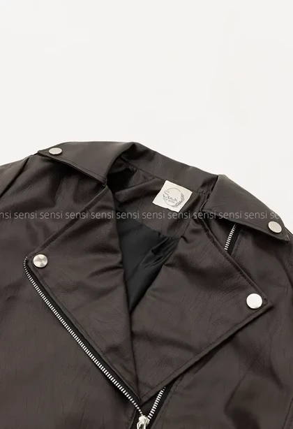 بایکر چرم آستر دار زارا کد1004863