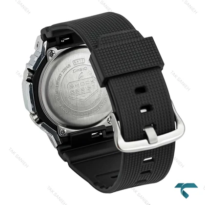 ساعت جی شاک GM2100 مردانه سیلور صفحه آبی مشکی G-Shock-7530-G