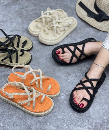 کفش صندل دخترانه مدل sandal - 0010_Creamy