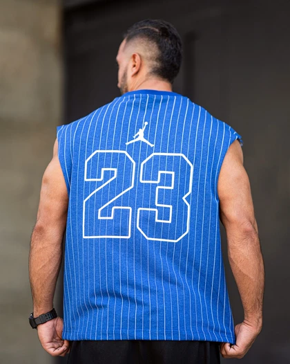 رکابی ورزشی وست JORDAN آبی R