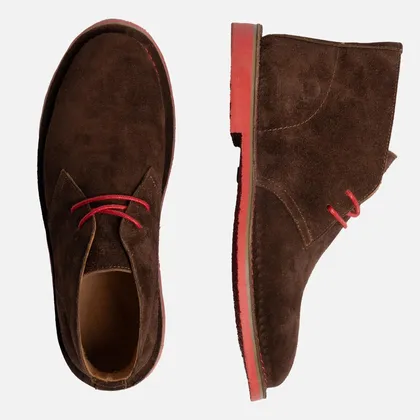 سافاری گلی قرمز جیر دور قرمز - Safari Veldskoen C Design After Rain/Red S Red Line