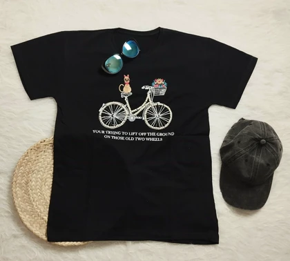 تیشرت نگین‌دار زنانه کد 403021