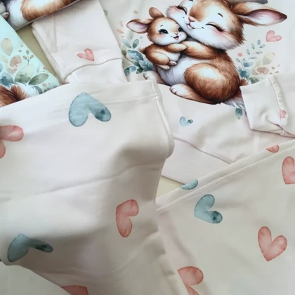 بلوز شلوار دخترانه خرگوش کوچولو سایز 40 تا 55