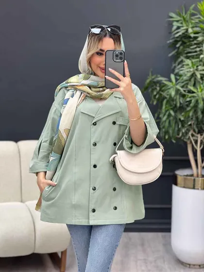 مانتو لینن ده دکمه