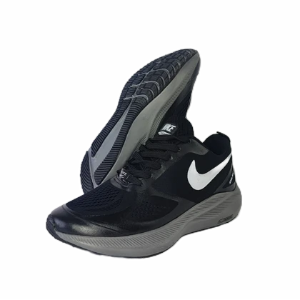 کفش اسپرت و رانینگ مردانه برند نایکی مدل شیلد nikeمشکی طوسی کد 39