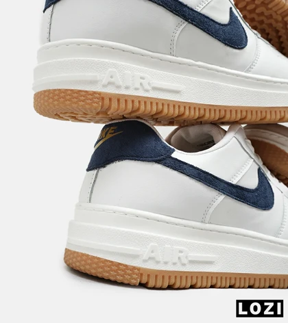 کفش کتانی بزرگ پا سفید سرمه ای نایک NIKE AIR FORCE