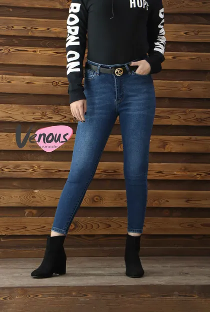 شلوار جین آبی تیره
