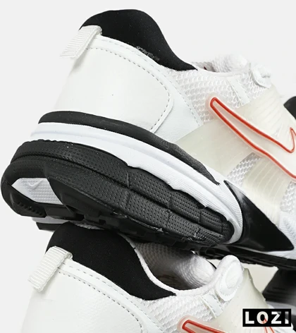 کفش کتانی مردانه و زنانه سفید قرمز مشکی Nike cushlon