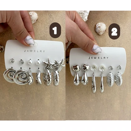 پک گوشواره دخترانه فشن سیلور 920