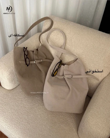 کیف دخترانه آناگل با پارچه چرم طبیعی