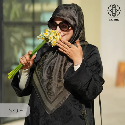 روسری ژاکارد رونا گل رز