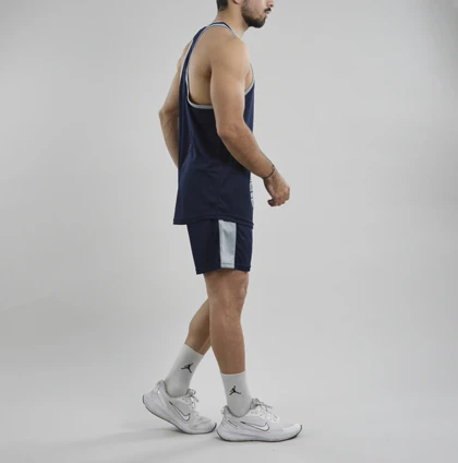 ست رکابی و شلوارک ورزشی مردانه مدل PY-Pain-4H0878 سرمه ای