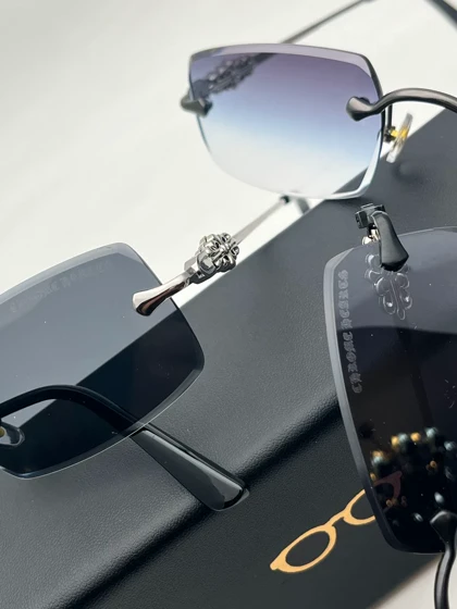 عینک کروم هارتز فریم لس کد 2278 Chrome Hearts