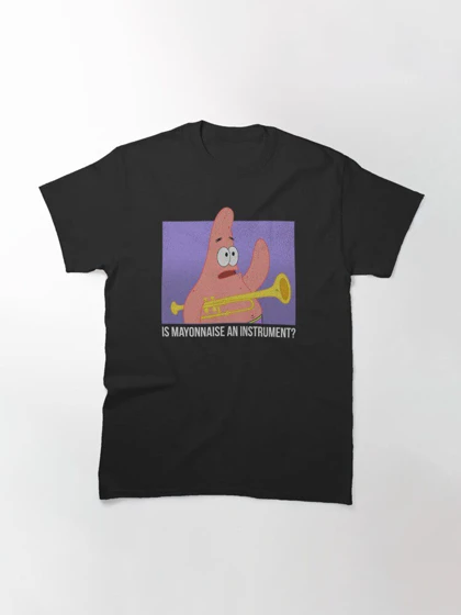 تیشرت Spongebob | تیشرت باب اسفنجی طرح Patrick Is Mayonnaise کد 118045