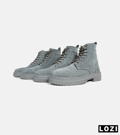 بوت مردانه طوسی BERSHKA