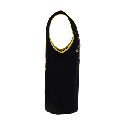 ست رکابی و شلوارک ورزشی مردانه لیکرز مدل PY-Nike 24 مشکی