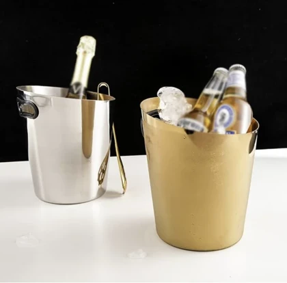 ظرف یخ استیل در دو رنگ