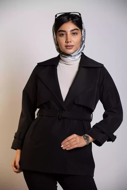 بارانی کوتاه ژیله دار