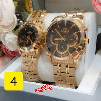 ست و تک ساعت زنانه و مردانه الگانس طرح سه موتوره