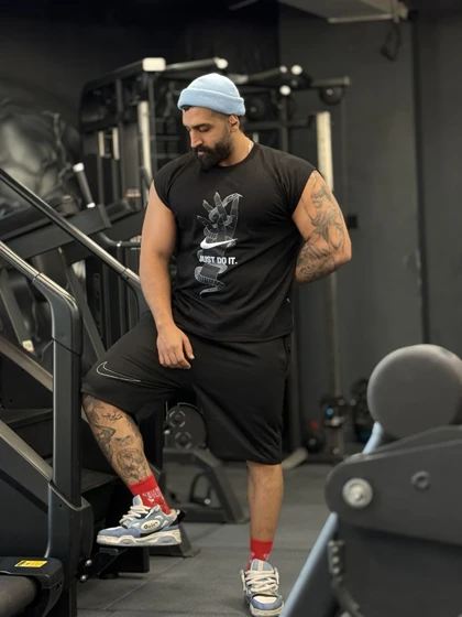 رکابی نایک حلقه‌ای وست مشکی nike