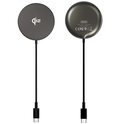 شارژر بی سیم آیفون 15 وات ایکس او با کابل تایپ سی 1.2 متری CX029