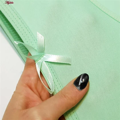 شورت زنانه ماییلدا مدل نخ پنبه پاپیون کد 5163 رنگ سبز