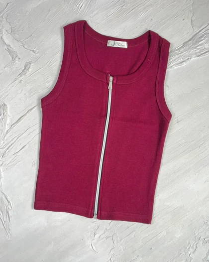 کراپ یقه خشتی جلو زیپ کد 1400186