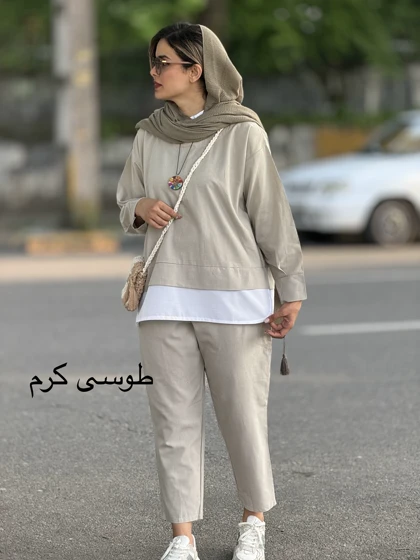 ست مانتو شلوار مام استایل 0111