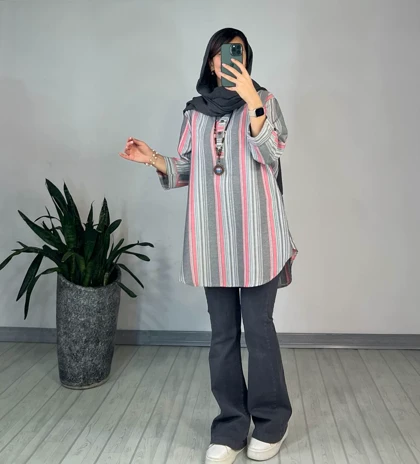 مانتو راه راه تام 1