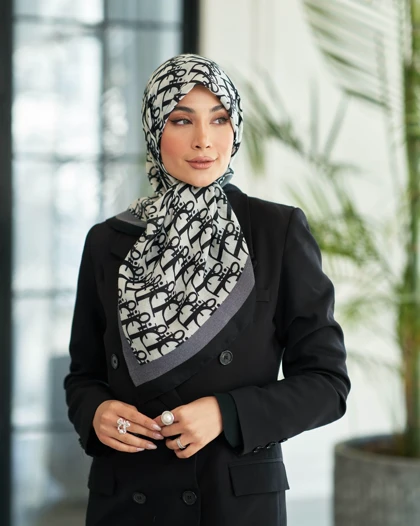 روسری نخی قواره 90 30195