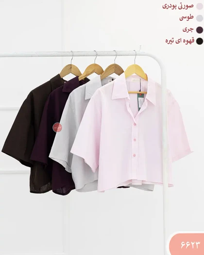 شومیز کراپ مایا 6623