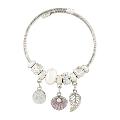 دستبند پاندورا مدل صدف