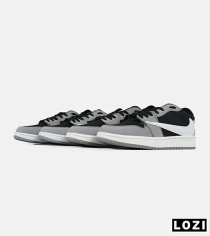 کفش کتانی مردانه مشکی طوسی NIKE travis scott