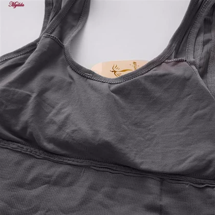 ست شورت و نیم‌تنه زنانه بدون فنر پددار رنگ خاکستری تیره کد 4620