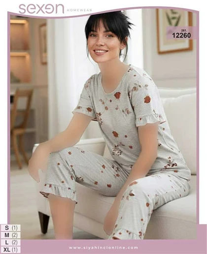تیشرت وشلوارک سایز نرمال sexen کد 12260