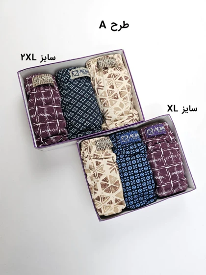 پک شورت مردانه پادار نخی کمر لیفه‌ای آداک Adak طرحدار