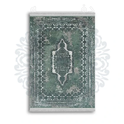 *جدید* فرشینه از جنس پارچه شانل مخمل ترک طرح فانتزی برند دفه کد 1774