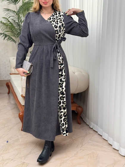 پیراهن کبریتی پلنگی 3429