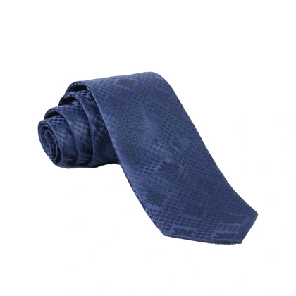 ست کراوات و پوشت طرحدار سورمه ای 98111