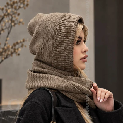 هود شال بافت مدل Winter Muse