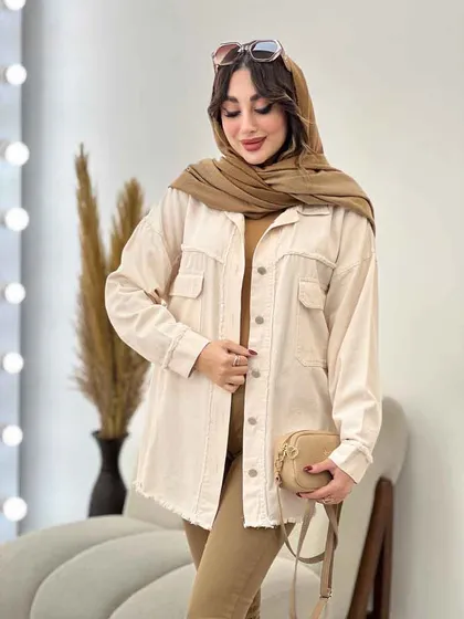 مانتو کتان ریش دار ترلان