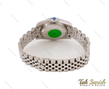 ساعت رولکس دیت جاست زنانه نقره ای نگین‌دار Rolex-3722-L