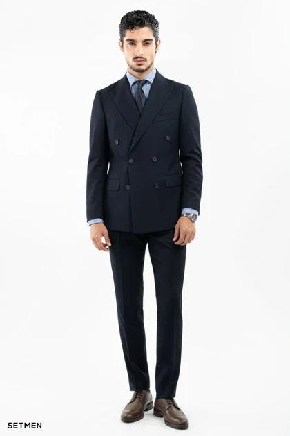 کت و شلوار مردانه دبل برست خاویاری