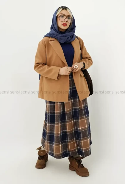 کت فوتر باکسی تک دکمه کد1004776