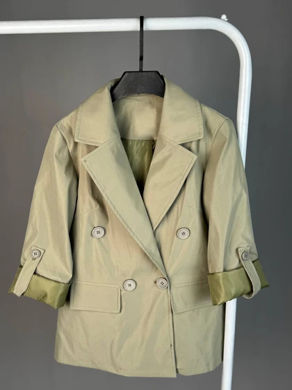 بارانی زنانه مدل 4 دکمه زارا (Zara) قد 70 آستردار