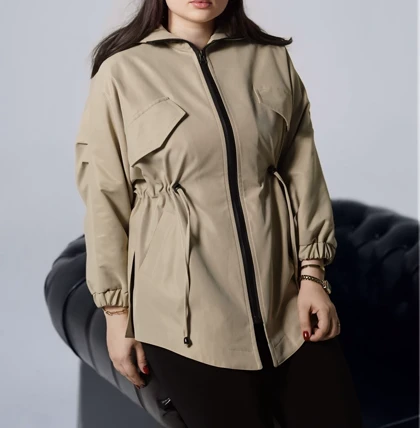 بارانی کلاه دار کد 1029