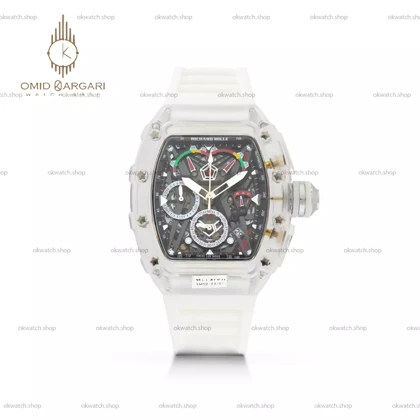 ساعت مچی ریچارد میل کورنوگراف قاب پلاستیکی سفید Richard Mille