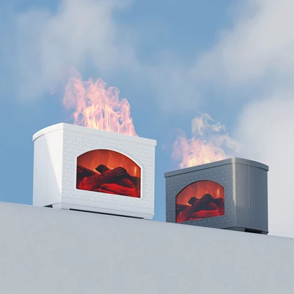 بخور سرد طرح شومینه -148